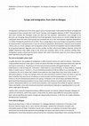 Research paper thumbnail of Europe and immigration: from clash to dialogue