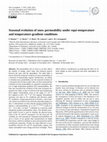 Research paper thumbnail of Seasonal evolution of snow permeability under equi-temperature and temperature-gradient conditions