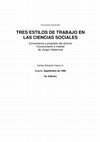 Research paper thumbnail of TRES ESTILOS DE TRABAJO EN