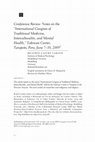 Research paper thumbnail of Conference Review: Notes on the “International Congress of Traditional Medicine, Interculturality, and Mental Health,” Takiwasi Center, Tarapoto, Peru, June 7–10, 20091