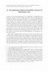 Research paper thumbnail of ‘Chapter III. The Armenian-Syrian-Byzantine Council of Širakawan, 862’, in: Dorfmann-Lazarev, Christ in Armenian Tradition: Doctrine, Apocrypha, Art (Sixth–Tenth Centuries), (Leuven: Peeters, 2016), pp. 293-313; plates: pp. 388 and 402.