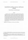 Research paper thumbnail of Sealed bid second price auctions with discrete bidding