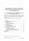 Research paper thumbnail of Determinants of Density–Body Size Scaling Within Food Webs and Tools for Their Detection