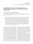 Research paper thumbnail of Disentangling the effects of local and regional processes on biodiversity patterns through taxon-contingent metacommunity network analysis