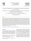 Research paper thumbnail of A micro-level simulation for the prediction of intention and behavior