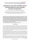 Research paper thumbnail of Exploring the Antecedents of Mobile Garment Alteration Business in Ghana: Benefits, Potentials and Quandaries