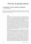 Research paper thumbnail of La prestazione di servizi e attività di investimento