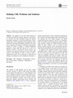 Research paper thumbnail of Defining CSR: Problems and Solutions