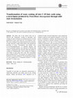 Research paper thumbnail of Transformation of waste cooking oil into C-18 fatty acids using a novel lipase produced by Penicillium chrysogenum through solid state fermentation