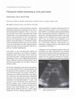 Research paper thumbnail of Falciparum malaria presenting as acute pancreatitis