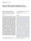 Research paper thumbnail of Bisected, complex N-glycans and galectins in mouse mammary tumor progression and human breast cancer