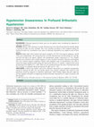 Research paper thumbnail of Hypotension unawareness in profound orthostatic hypotension