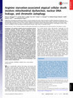 Research paper thumbnail of Arginine starvation-associated atypical cellular death involves mitochondrial dysfunction, nuclear DNA leakage, and chromatin autophagy