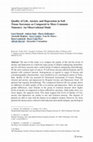 Research paper thumbnail of Quality of Life, Anxiety and Depression in Soft Tissue Sarcomas as Compared to More Common Tumours: An Observational Study