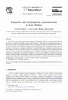 Research paper thumbnail of Linguistic and extralinguistic communication in deaf children