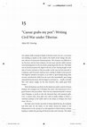 Research paper thumbnail of "'Caesar grabs my pen': Writing Civil War under Tiberius," in Citizens of Discord: Rome and its Civil Wars, B.W. Breed, C. Damon and A. Rossi, edd., 249-60, Oxford University Press 2010.