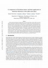 Research paper thumbnail of A comparison of Euclidean metrics and their application in statistical inferences in the spike train space