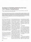 Research paper thumbnail of Treatment of Infolding Related to the Gore TAG Thoracic Endoprosthesis