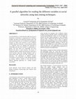 Research paper thumbnail of A parallel algorithm for reading the different variables in social networks using data mining techniques