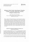 Research paper thumbnail of Religious Styles Predict Inter-religious Prejudice: A Study of German Adolescents with the Religious Schema Scale