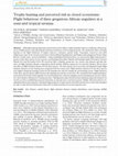 Research paper thumbnail of Trophy hunting and perceived risk in closed ecosystems: Flight behaviour of three gregarious African ungulates in a semi-arid tropical savanna