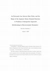 Research paper thumbnail of An Extremely Low Interest Rate Policy and the Shape of the Japanese Money Demand Function: A Nonlinear Cointegration Approach