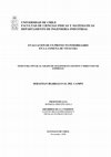 Research paper thumbnail of UNIVERSIDAD DE CHILE FACULTAD DE CIENCIAS FISICAS Y MATEMATICAS DEPARTAMENTO DE INGENIERIA INDUSTRIAL EVALUACION DE UN PROYECTO INMOBILIARIO EN LA COMUNA DE VITACURA SEBASTIAN IRARRAZAVAL DEL CAMPO PROFESOR GUIA RODRIGO BRICEÑO HOLA