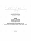 Research paper thumbnail of Phase I Cultural Resources Survey of Proposed Incinerator Construction Site at the Radford Army Ammunitions Plant