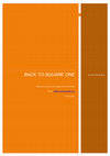 Research paper thumbnail of BACK TO SQUARE ONE_cultural legacy_Work in progress