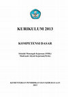 Research paper thumbnail of KI - KD KURIKULUM SMK