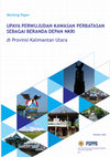 Research paper thumbnail of UPAYA PERWUJUDAN KAWASAN PERBATASAN SEBAGAI BERANDA DEPAN NKRI di Provinsi Kalimantan Utara Working Paper