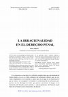 Research paper thumbnail of Enzo Musco - La Irracionalidad en el Derecho Penal