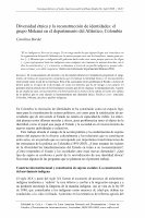 Research paper thumbnail of Diversidad étnica y la reconstrucción de identidades: el grupo Mokaná en el departamento del Atlántico, Colombia