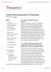 Research paper thumbnail of Corte Internazionale di Giustizia (Enciclopedia Treccani - online)