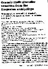 Research paper thumbnail of Oceanic mafic granulite xenoliths from the Kerguelen archipelago