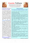 Research paper thumbnail of Gazette Tulliaa 2015 1-2 English version