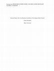 Research paper thumbnail of Research Paper: How Can Education Contribute to Developing Global Citizens