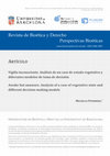 Research paper thumbnail of Awake but unaware. Analysis of a case of vegetative state and different decision-making models / Vigilia inconsciente. Análisis de un caso de estado vegetativo y diferentes modelos de toma de decisión