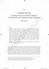 Research paper thumbnail of "Truditur dies die: Reading Horace as a Political Attitude in Nineteenth‐ and Twentieth‐Century Hungary", in: A Handbook to Classical Reception in Eastern and Central Europe, ed. by Torlone, Z. M. et al., John Wiley and Sons, Chichester, 2017, 245-259.