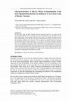 Research paper thumbnail of Characterization of Heavy Metal Contamination from their Spatial Distributions in Sediment of an Urban Lake of Hanoi, Vietnam