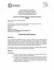 Research paper thumbnail of Contenidos del Programa