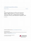 Research paper thumbnail of Appraising the Impact of Toward a Feminist Theory of the State: Consciousness-Raising, Hierarchy Theory, and Substantive Equality Laws