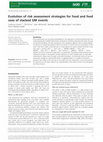 Research paper thumbnail of Evolution of risk assessment strategies for food and feed uses of stacked GM events