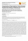 Research paper thumbnail of Characterization of Physicochemical, Thermal, Structural, and Behavioral Properties of Magnesium Gluconate After Treatment with the Energy of Consciousness