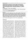 Research paper thumbnail of Antidiabetic activity of novel algal formulations (Padinatetrastromatica and Turbinaria conoides) against Streptozotocin induced diabetes in albino rats