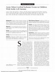 Research paper thumbnail of Acute Silent Cerebral Ischemic Events in Children With Sickle Cell Anemia