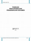 Research paper thumbnail of Panduan penyusunan dokumen akreditasi rs