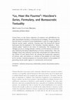 Research paper thumbnail of "Lo, Heer the Fourme": Hoccleve's Series, Formulary, and Bureaucratic Textuality