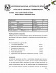 Research paper thumbnail of UNIVERSIDAD NACIONAL AUTÓNOMA DE MÉXICO