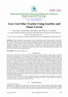 Research paper thumbnail of Low Cost Solar Tracker Using Gearbox and Timer Circuit